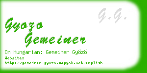 gyozo gemeiner business card